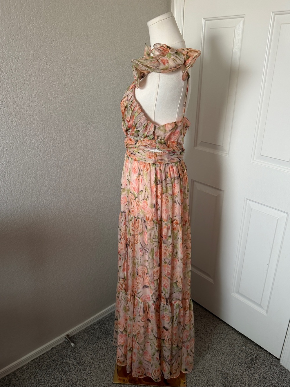 ASTR The Label Fritillaria Floral Maxi Dress with cut outs - Picture 3 of 6